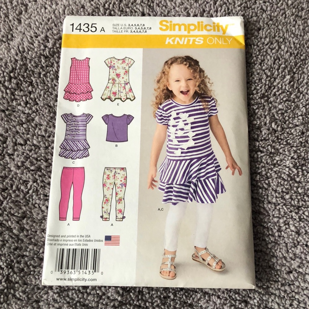 Simplicity Knits Only Sewing Pattern (1435A)